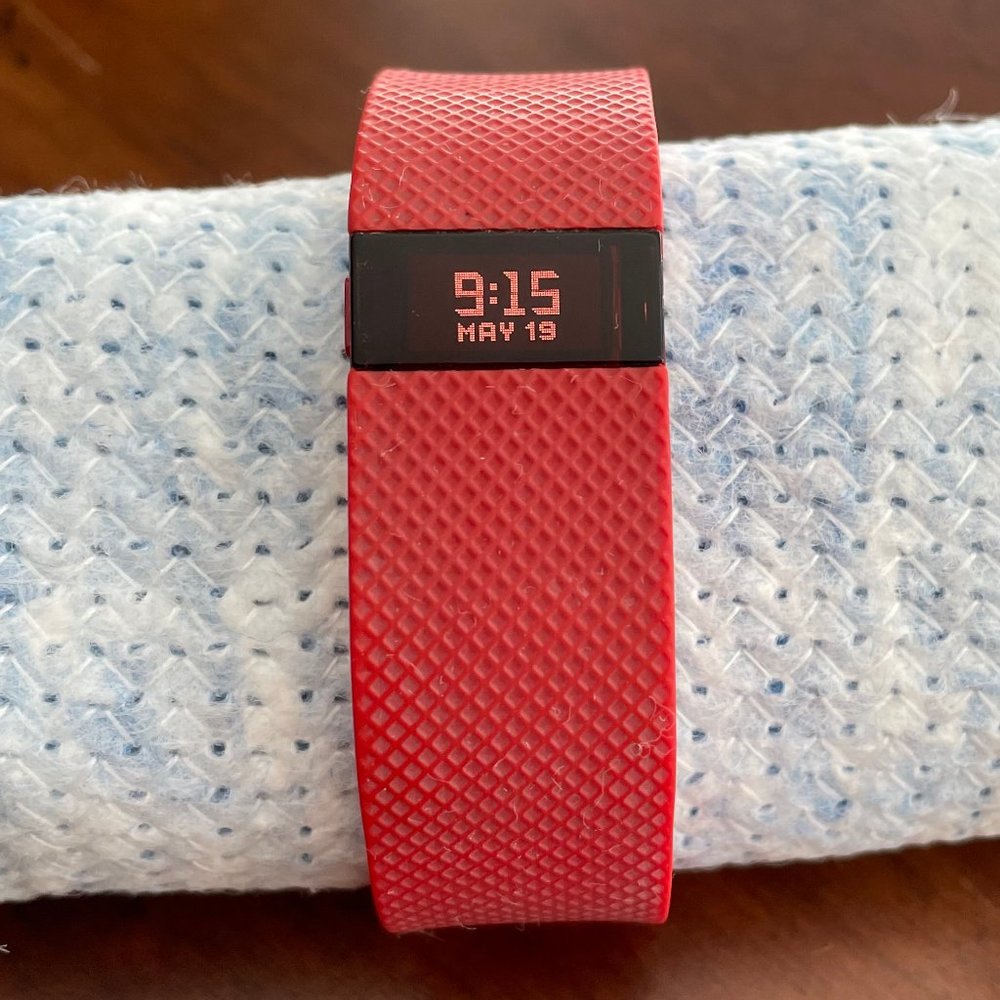 Red Fitbit Charge HR (RARE)
